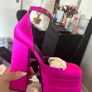 Versace heels brand new , each pair sold separately